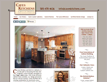 Tablet Screenshot of caveskitchens.com